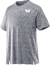 バタフライ(Butterfly) 卓球 男女兼用 フィルグ・Tシャツ グレー M 45850