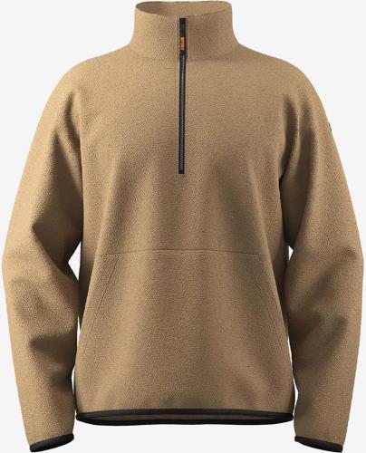 [バタフライ] 卓球 フリース ハーフジップ・ライトフリース 保温 伸縮 46810 ベージュ S