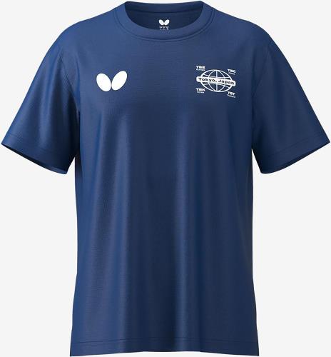 [バタフライ] ラバーズ・Tシャツ 吸水速乾 伸縮 46770 ネイビー SS