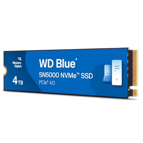 FIDELAで買える「Western Digital ウエスタンデジタル 内蔵SSD 4TB WD Blue SN5000 (読取り最大 5,500MB/秒 M.2-2280 NVMe WDS400T4B0E-EC 国内正規代理店品」の画像です。価格は49,751円になります。