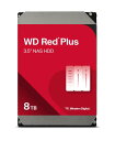 Western Digital ウエスタンデジタル WD Red Plus 内蔵 HDD ハードディスク 8TB CMR 3.5inch SATA 5640rpm キャッシュ256MB NAS WD80EFPX-AJP エコパッケージ 国内正規代理店