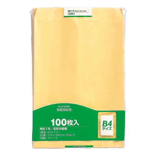 15 inches x 10.6 inches - マルアイ(Maruai) 封筒 B4 角形1号 角1 茶封筒 クラフト封筒 100枚 PK-118