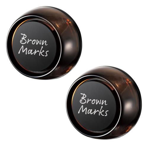 晴香堂(HARUKADO) カーオール 車用 芳香剤 ブラウンマークス クリップ 2個パック ホワイトシトラス 2.4gx2個 3445