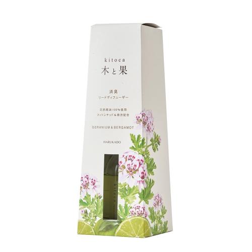 晴香堂 木と果 リードディフューザー ゼラニウムベルガモット