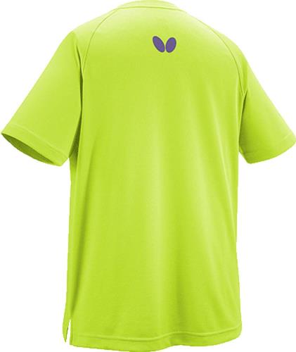 バタフライ(Butterfly) 卓球 半袖Tシャツ ウィンロゴ・TシャツII 男女兼用 ライム(107) M 46420