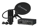 スタインバーグ Steinberg USB2.0 オーディオインターフェイス 24bit/192kHz ポッドキャストパック マイク・ポップガード・三脚セット ...