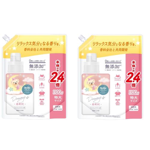 まとめ買いファーファ ストーリー ドリーミー 柔軟剤 1100ml 詰替×2個セット(4)