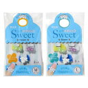 プラス 指サック メクリッコSweet フラワー1 ライム・パープル・ホワイト MLサイズセット