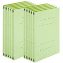 プラス PPフラットファイル A4 縦 グリーン 10冊 No.121P 98-296×10