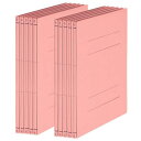 プラス ファイル フラットファイル 広がる 厚とじ タイプ A4 縦 ピンク 10冊 FL-121SE-EP 88-898×10