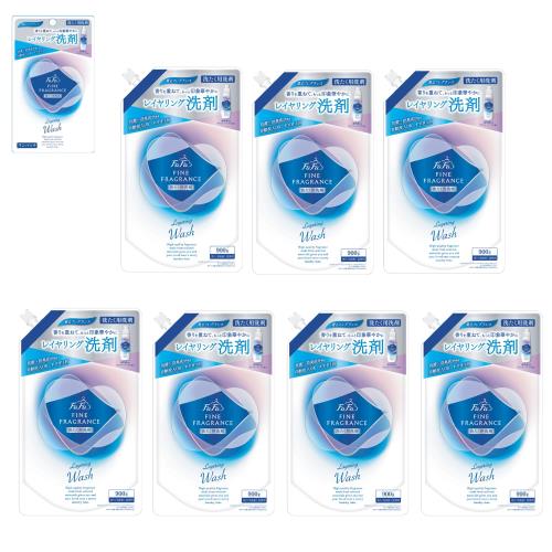 ファーファ 洗濯用 液体 洗剤 ファイン フレグランス レイヤリング ウォッシュ クラッシー ソープ の香り 詰替 (900g) 7個 セット 液体洗剤 ファインフレグランス レイヤリングウォッシュ お試し ワンパック (40g) 付き