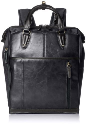 [ハクバ] Fineseed TOKYO ビジネスリュック BBP1608 A4サイズ対応 16インチPC対応 開閉部が大きく開く口枠仕様 通勤 普段使い ネイビー