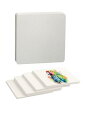 YFFSFDC彩紙 カード 50枚入り両面使用可能 300g 10cm×10cm 正方形 水彩画用紙 スケッチブック 水彩ブロック アートペーパー 絵画用
