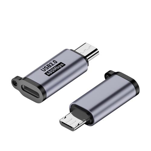 YFFSFDC ライトニング マイクロUSB 変換アダプター2個セットLight-ning to Micro usb変換アダプター 急速充電データ転送 紛失防止 Xperia、Galaxy S7 Edge、Nexus ワイヤレスマウス等Micro USBデバイスに対応