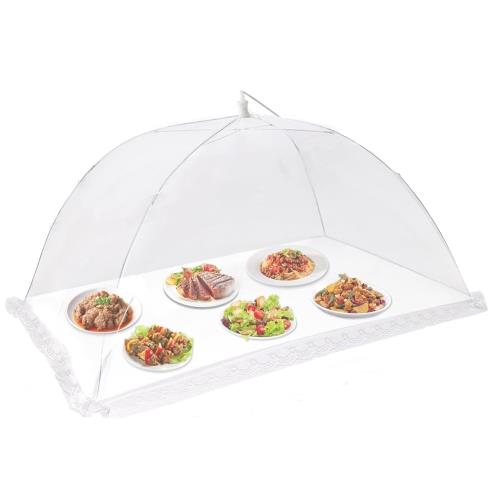 [YFFSFDC] 食卓カバー フードカバー 42x42cm 折り畳み式 洗える虫よけホコリよけ キッチンパラソル 食品カバー