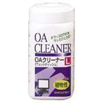プラス OAクリーナー ウェットティッシュタイプ L ボトル 120枚 OC-200 68-725