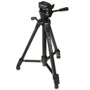 ハクバ HAKUBA アルミ 3段 三脚 HK-834B ブラック 軽量 クイックシュー機能 全高約130cm WEBカメラ固定 スマホ撮影 動画撮影にも便利 ...