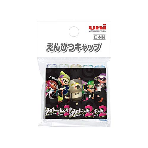 三菱鉛筆 スプラトゥーン2[鉛筆キャップ]えんぴつ カバー 5本セット uni/新入学 ni...
