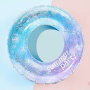 浮き輪 直径60# 星空柄 うきわ フロート O型 キラキラ 夏休み 空気入れ スイミング かわいい プール 海水浴 水遊び ビーチ