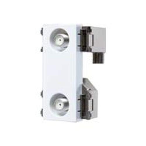 楽天FIDELAパナソニック 埋込高シールドテレビターミナル2端子 送り配線用 セラミックホワイト WCS4821CW