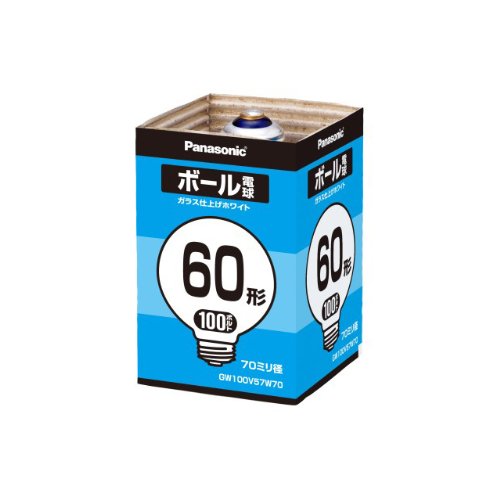 ѥʥ˥å ܡŵ 70mm 60W E26 ۥ磻 GW100V57W70