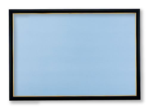 ビバリー 日本製 壁かけひも付 木製ゴールドモール付パズルフレーム 49x72cm(パネル10-D) ブラック(黒) UVカット仕様/工具不要 ゴールドモール木製パネル ジグソーパズルフレーム 額縁 MP101K