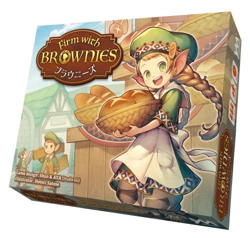 やのまん 生産と売買の商会発展ボードゲーム [ファーム ウィズ ブラウニーズ Edition:2] プレイ人数：2～­4名 ゲームデザイン:Shun＆AYA(Studio GG) イラスト:里瀬ほとり