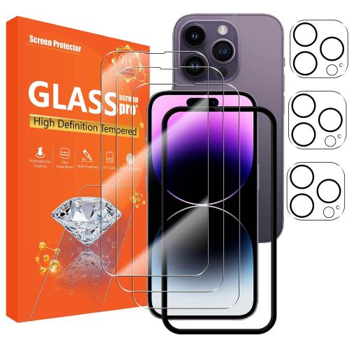 seninhi [3+3ѥå] iPhone 14 Pro Max ꡼ץƥ 3ѥå + 󥺥ץƥ 3...