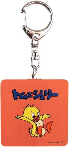 ティーズファクトリー トムとジェリー カラー アクリル キーホルダー ファニーレトロ アヒルの子 H5.1×W4.5×D0.3cm TJ-5546095AH