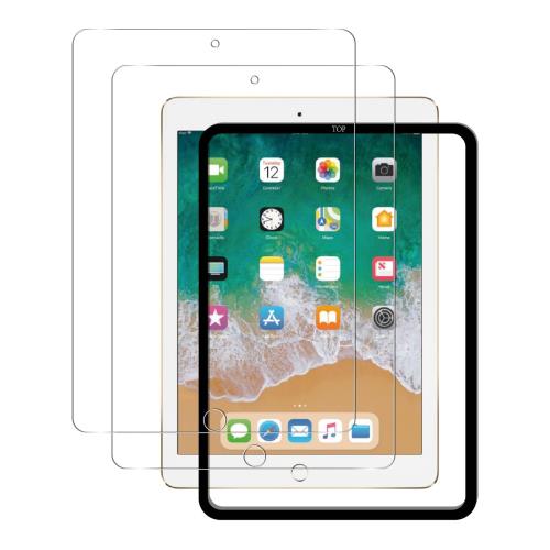 2枚液晶保護+ガイド枠+気泡抜きスクレーパー iPad 9.7 ガラスフイルム iPad 5世代 6世代 iPad Air2 / A..