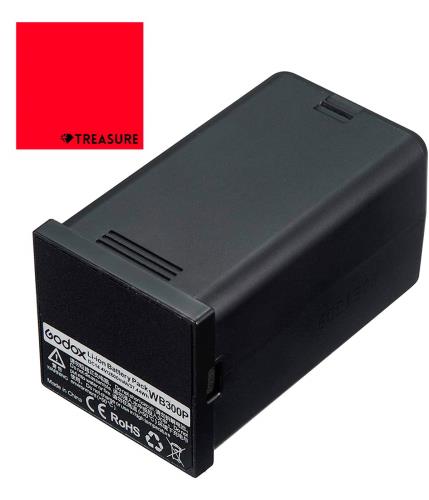 日本 Godox WB300P AD300Pro対応 バッテリー TREASUREクロス付き