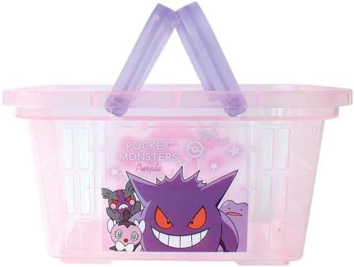 ティーズファクトリー ポケットモンスター ミニキャラバスケット クリア グラデーション パープルピンク かご カゴ 小物整理 小物入れ お片付け ミニ みに 小さい入れ物 225583