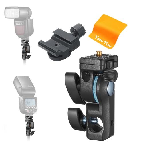 GODOX AD-E2 フラッシュブラケット,コールドシュー付き,GODOX AD200 AD200Pro AD300Pro およびその他の..