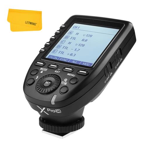 GODOX XPro-C ワイヤレスフラッシュトリガー キャノンカメラ用 2.4G Xシステム ワイヤレストランスミッ..