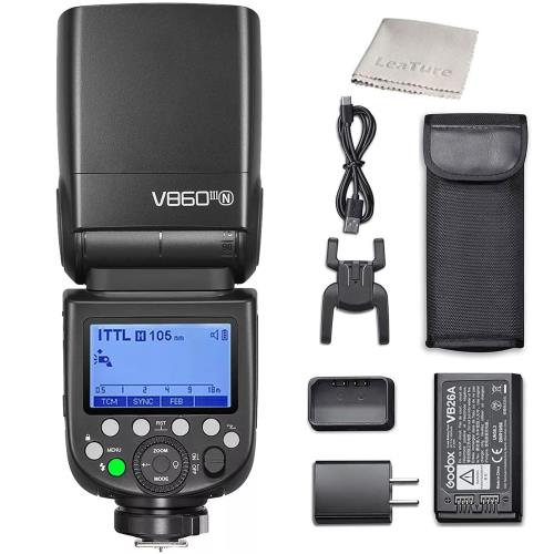 Godox V860III-N  եå ȥ ԡɥ饤 Nikon б TTL 2.4G ɥʥС60 ...