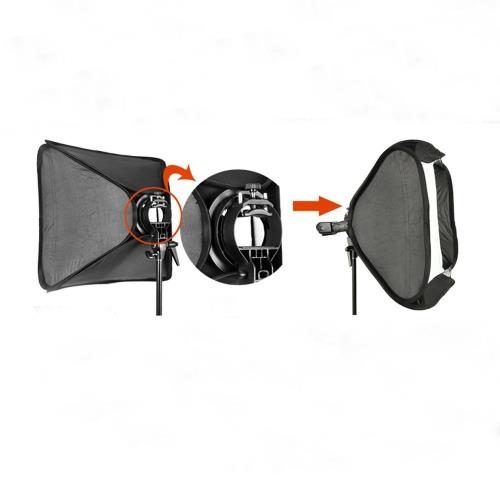 Godox 60×60cm 折りたたみ ソフトボックス S型スピードライトブラケット [並行輸入品]