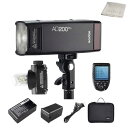 Godox AD200Pro TTLポケットフラッシュ、XProCコマンダー セット 2.4GワイヤレスXシステム GN 52/60 HSS1/8000 フルパ...