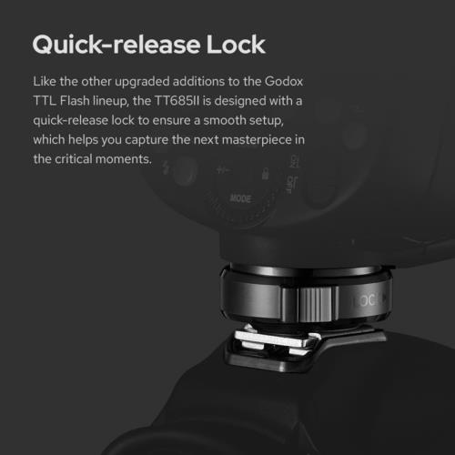 GODOX TT685II-N �˥��󥫥���ѥ��󥫥��TTL�ե�å��塢1 / 8000s��®Ʊ���������å���꡼�����å���TCM���󥹥�����Ѵ���GN60��ư���ԡ��ɥ饤�ȡ�0.1-2.6s�ꥵ��������֡�Godox X�����ƥࡢ��Ŭ�ޡ���
