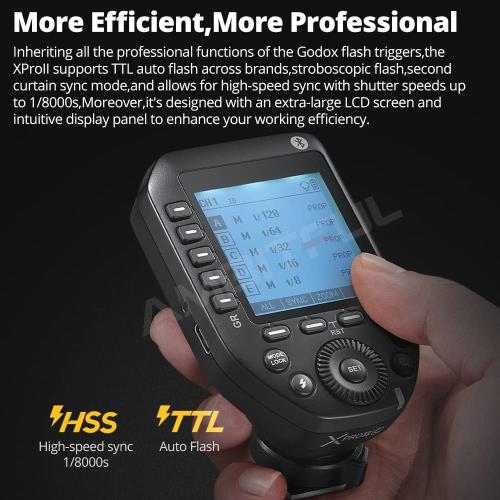 GODOX��?����ŹGODOX XProII-S TTL 2.4G �磻��쥹��®Ʊ�� 1/8000s �磻��쥹�ե�å���ȥꥬ�� X�����ƥ� LCD�����꡼Sony �������