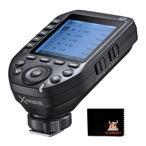 Godox XProII-S TTL ワイヤレス フラッシュ トリガー 1/8000s HSS、TCM 瞬時切り替え、APP コントロール、32 チャネルの 16 グループ、大型 LCD ディスプレイ、安定した信号、応答性、Sony カメラに適しています