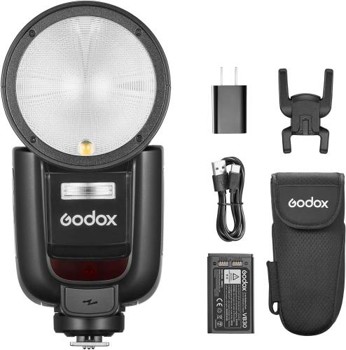 Godox V1Pro-N 饦ɥإåɥեå TTL ˥󥫥 2.4G X 磻쥹 æΥ֥եåSU-1...