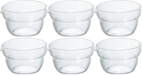 HARIO(ϥꥪ)  Ǯ饹 Ҹܥ 100ml KB-10-BK 6ĥå ꥢ