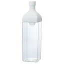 HARIO(ハリオ) カークボトル 1200ml ホワイト 樹脂製 縦横 ピッチャー 茶こし付き 日本製 KAB-120-W