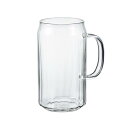 HARIO(ハリオ) 耐熱グラス カン 450mL ビール グラス ジョッキ 食洗機 電子レンジ 使用可 耐熱ガラス 日本製 HGK-450-M