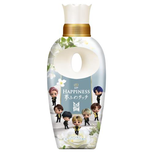 レノア ハピネス 夢ふわタッチ 柔軟剤 ホワイトティー TinyTANコラボパッケージ 本体 480mL