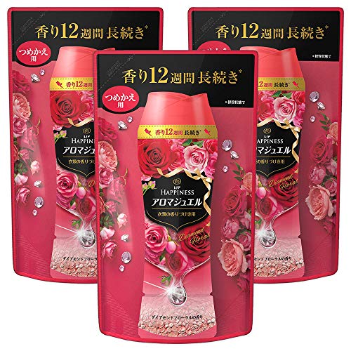 まとめ買いレノア ハピネス アロマジュエル ビーズ 衣類の香りづけ専用 モンドフローラル 詰め替え 455mL(268g)×3袋 まとめ買いレノア ハピネス アロマジュエル ビーズ 衣類の香りづけ専用 モンドフローラル 詰め替え 455mL(268g)×3袋