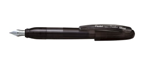 Pentel Tradio Mini Stylo plume Bleu effaçable Corps noir transparent