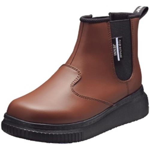 楽天FIDELA[アキレス] スニーカーブーツ キッズ ニコプチ スクール JENNI 女の子 子供靴 軽量 19~25cm 2E NPS 0710 ブラウン 21.5 cm
