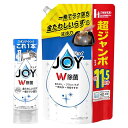 まとめ買い ジョイ W除菌 食器用洗剤 逆さボトル 290mL + 詰め替え 超特大ジャンボ 1490mL(4)