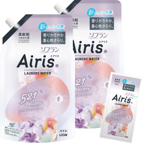 まとめ買いソフラン エアリス バルコニー 柔軟剤 詰替850ml×2個+おまけ まとめ買いソフラン エアリス バルコニー 柔軟剤 詰替850ml×2個+おまけ